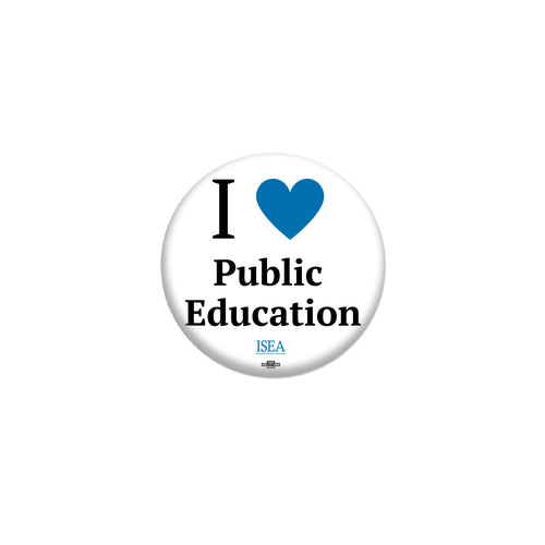 I Heart Public Educators Button